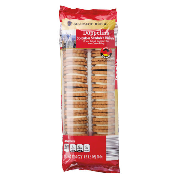 Deutsche Kuche Speculoos Sandwich Biscuits with Crème Filling 17.6 oz