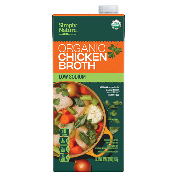 Simply Nature Organic Low Sodium Chicken Broth 32 oz
