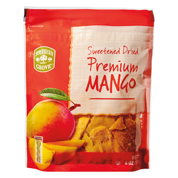 Southern Grove Sweetened Dried Premium Mango 6 oz