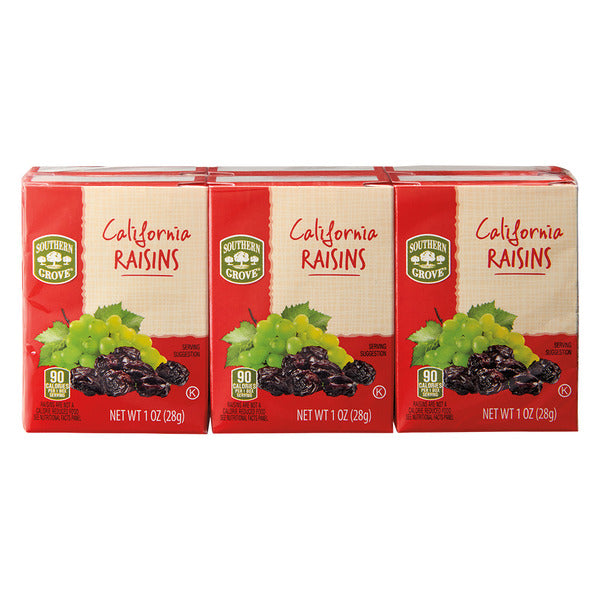 Southern Grove California Raisins - 6 Pack 1 oz
