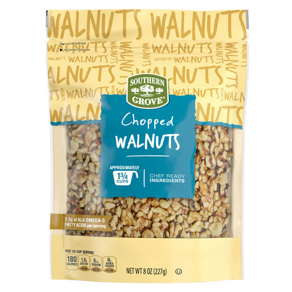 Southern Grove Chopped Walnuts 8 oz