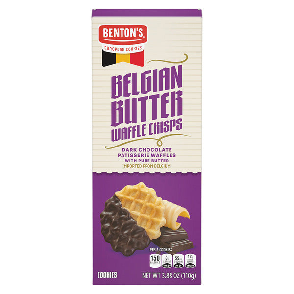 Benton's Dark Chocolate Belgian Butter Waffle Crisps 3.88 oz