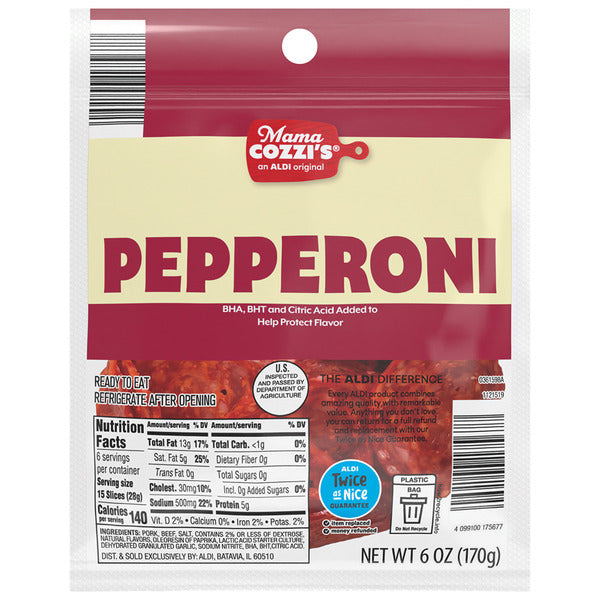 Mama Cozzi Original Pepperoni 6 oz
