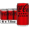 Coca-Cola Zero Sugar Mini Cans - 6 Count, 7.5