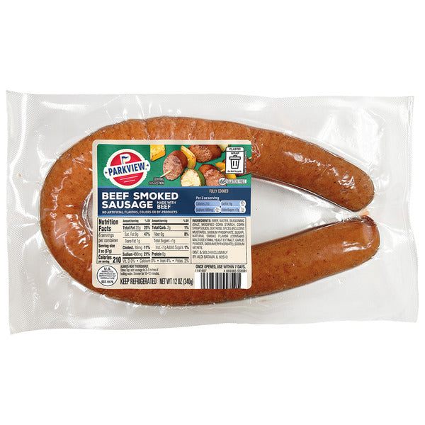 Parkview USDA Beef Smoked Sausage 12 oz