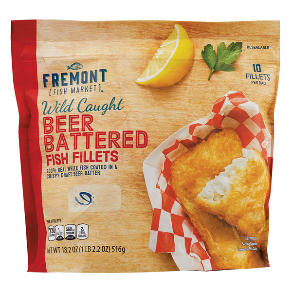 Fremont Fish Market Beer Battered Fish Fillets 18.2 oz