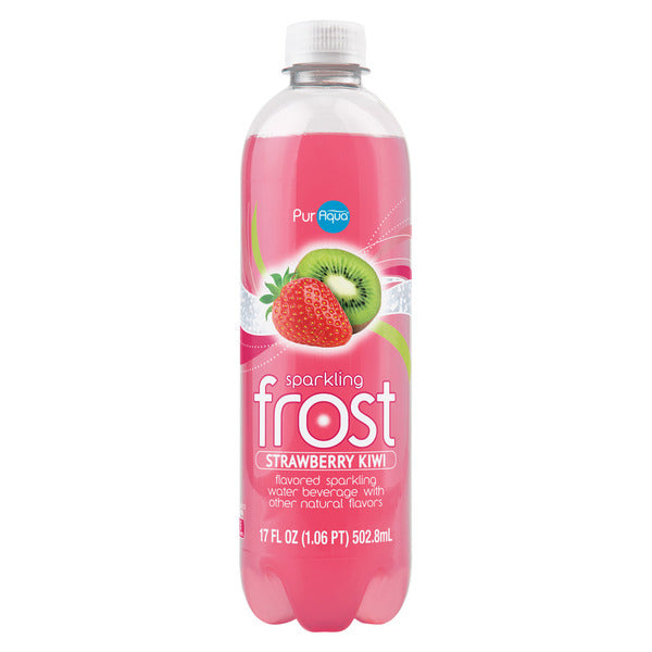 Puraqua Kiwi Strawberry Sparkling Flavored Frost Water 17 fl oz
