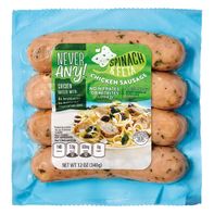 Never Any! USDA Spinach & Feta Chicken Sausage 12 oz