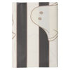 The Halloween Collection Black/Ivory Striped Ghost Tablecloth 1 each