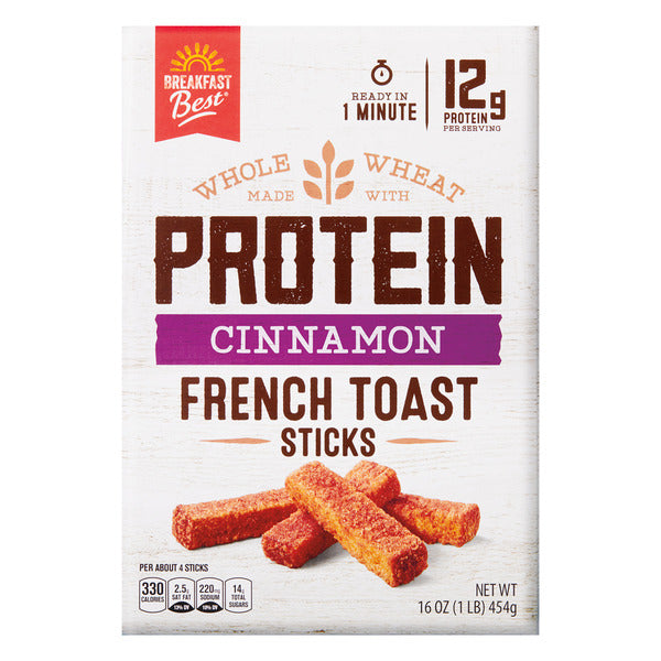 Breakfast Best Protein Cinnamon French Toast Sticks 16 oz