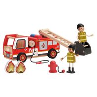 Little Town Wooden Fire Truck 1 each