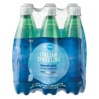 Puraqua Italian Sparkling Mineral Water, 6 pack 16.9 fl oz