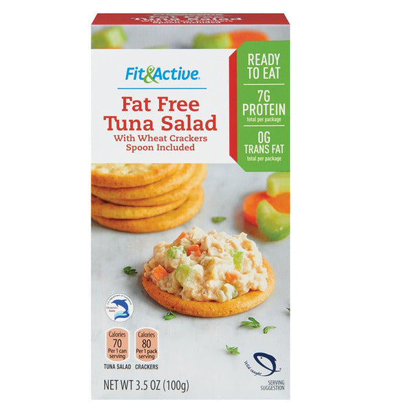 Fit & Active Fat Free Tuna Salad with Wheat Crackers 3.5 oz