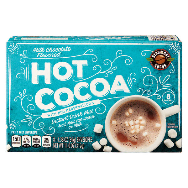 Barissimo Milk Chocolate Hot Cocoa Mix with Mini Marshmallows - 8 Count 11 oz