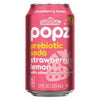 Summit Popz Strawberry Lemon Flavored Prebiotic Soda 12