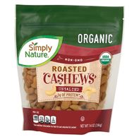 Simply Nature Organic Raw Unsalted Cashews 14 oz