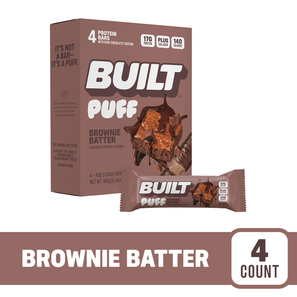 Built Bar Brownie Batter Built Bars - 4 Count 4 ct