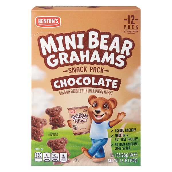 Benton's Chocolate Mini Bear Grahams - 12 Pack 12 oz