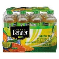 Benner Citrus Green Tea - 12 Pack, 16.9 fl oz Bottles 16.9