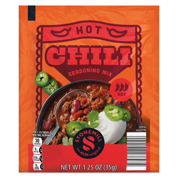 Stonemill Hot Chili Seasoning Mix 1.25 oz