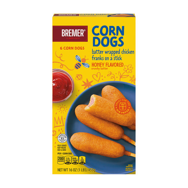 Bremer Corn Dogs - 6 Count 16 oz