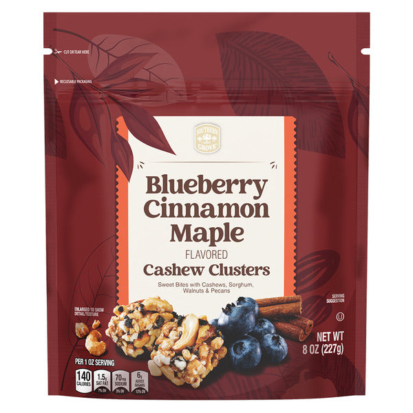 Southern Grove Blueberry Cinnamon Maple Cashew Clusters 8 oz