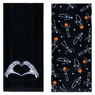 The Halloween Collection Skeletons Kitchen Towels - 2pk 1 each