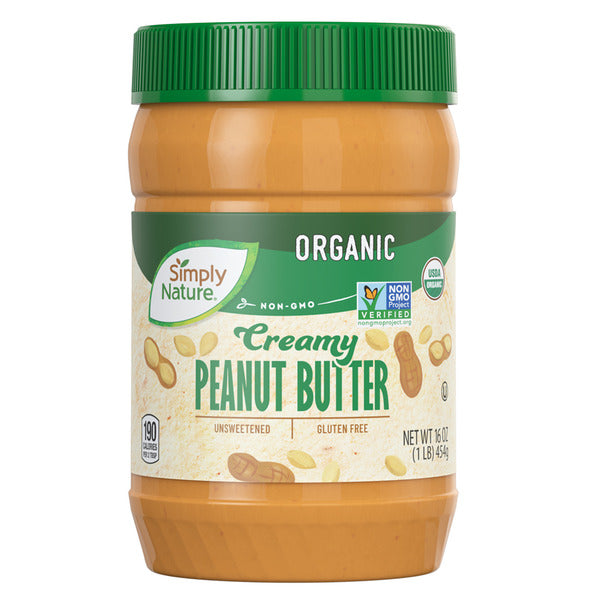 Simply Nature Gluten Free Creamy Peanut Butter 16 oz