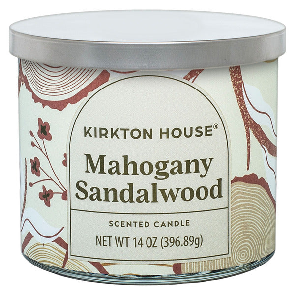 KIRKTON HOUSE 3 Wick Candle Mahogany Sandalwood