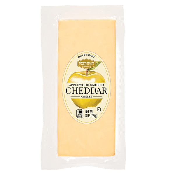 Emporium Selection Applewood Smoked Cheddar Cheese 8 oz