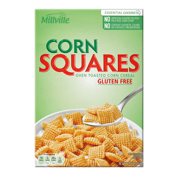 Millville Gluten Free Corn Squares Cereal 14 oz
