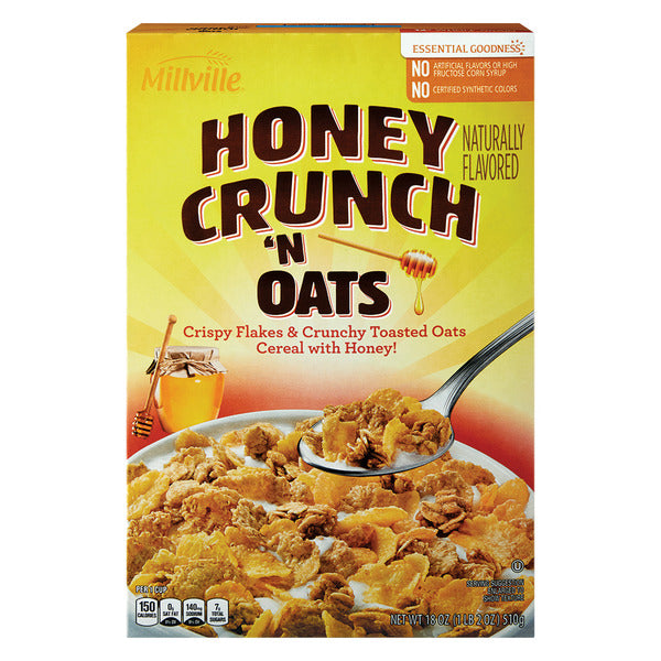 Millville Honey Crunch 'n Oats Original Cereal 18 oz