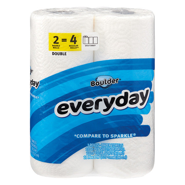 Boulder Everyday Paper Towels - 2 Rolls 220 ct
