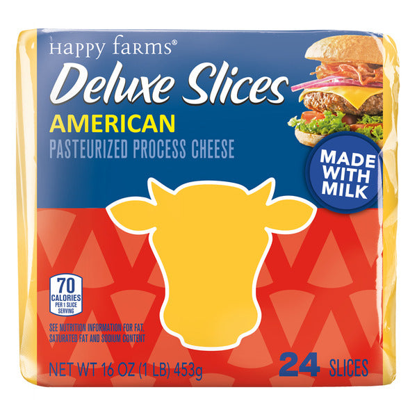 Happy Farms Deluxe American Cheese Slices 16 oz