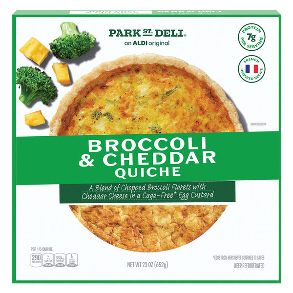 Park Street Deli Cheddar & Broccoli Quiche 23 oz