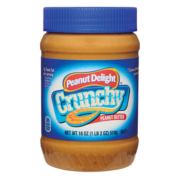Peanut Delight Crunchy Peanut Butter 18 oz