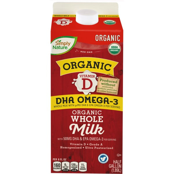 Simply Nature Organic Whole Omega-3 Milk 64 fl oz